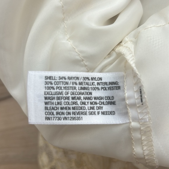 Cherokee Girls 5T Cream Lace Layers Dress with Faux Black Front Bow. So cute. - Picture 9 of 11